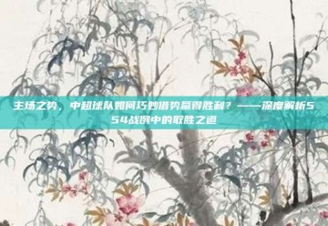 主场之势，中超球队如何巧妙借势赢得胜利？——深度解析554战例中的取胜之道