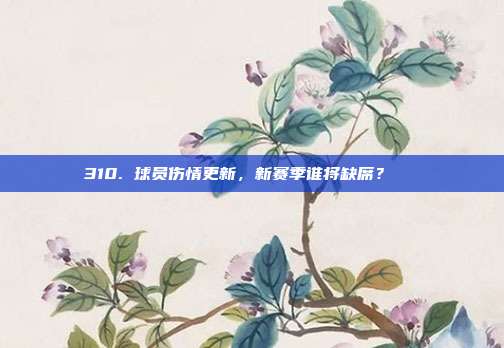 310. 球员伤情更新，新赛季谁将缺席？🚑